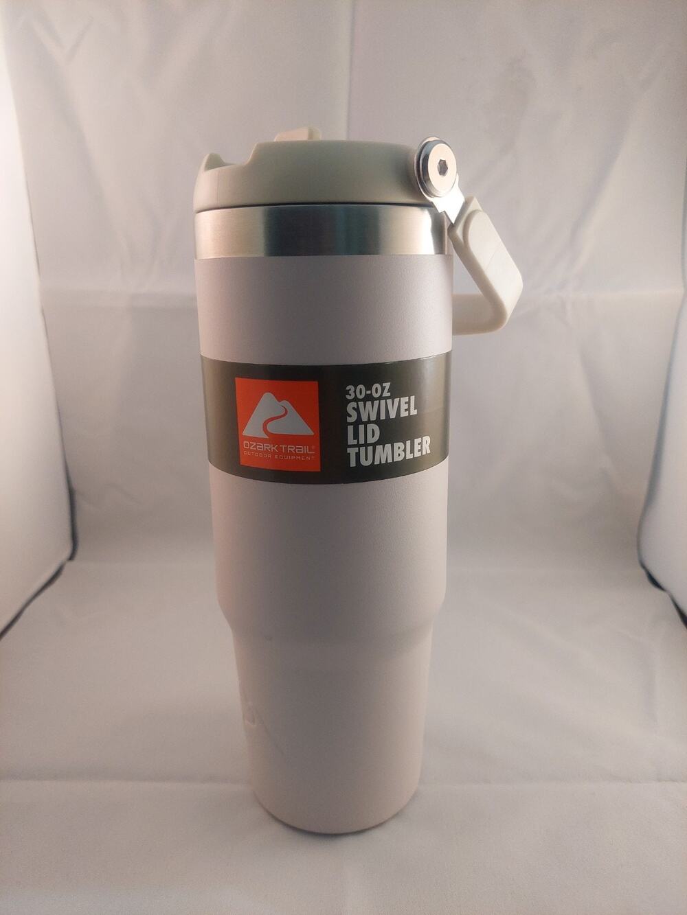 Ozark Trail 30oz Insulated Stainless Steel Tumbler Swivel Handle Very Light Pink